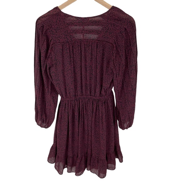 Madewell (Re)sourced Georgette Faux-Wrap Mini Dress Size Small - Picture 8 of 8